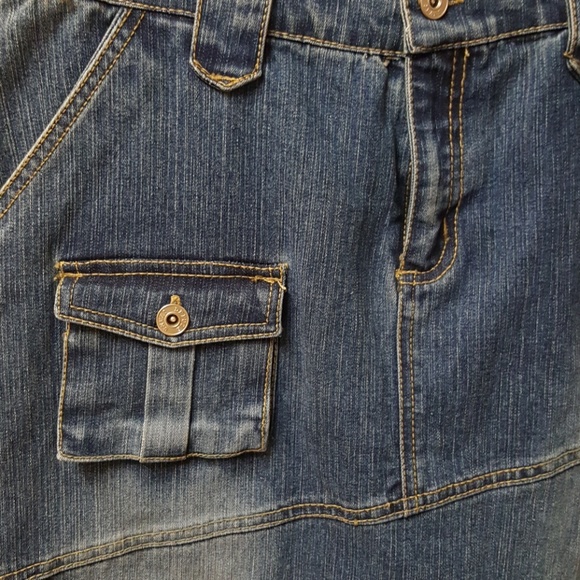 DEFUZE Stretch Jean Skirt - Picture 6 of 8